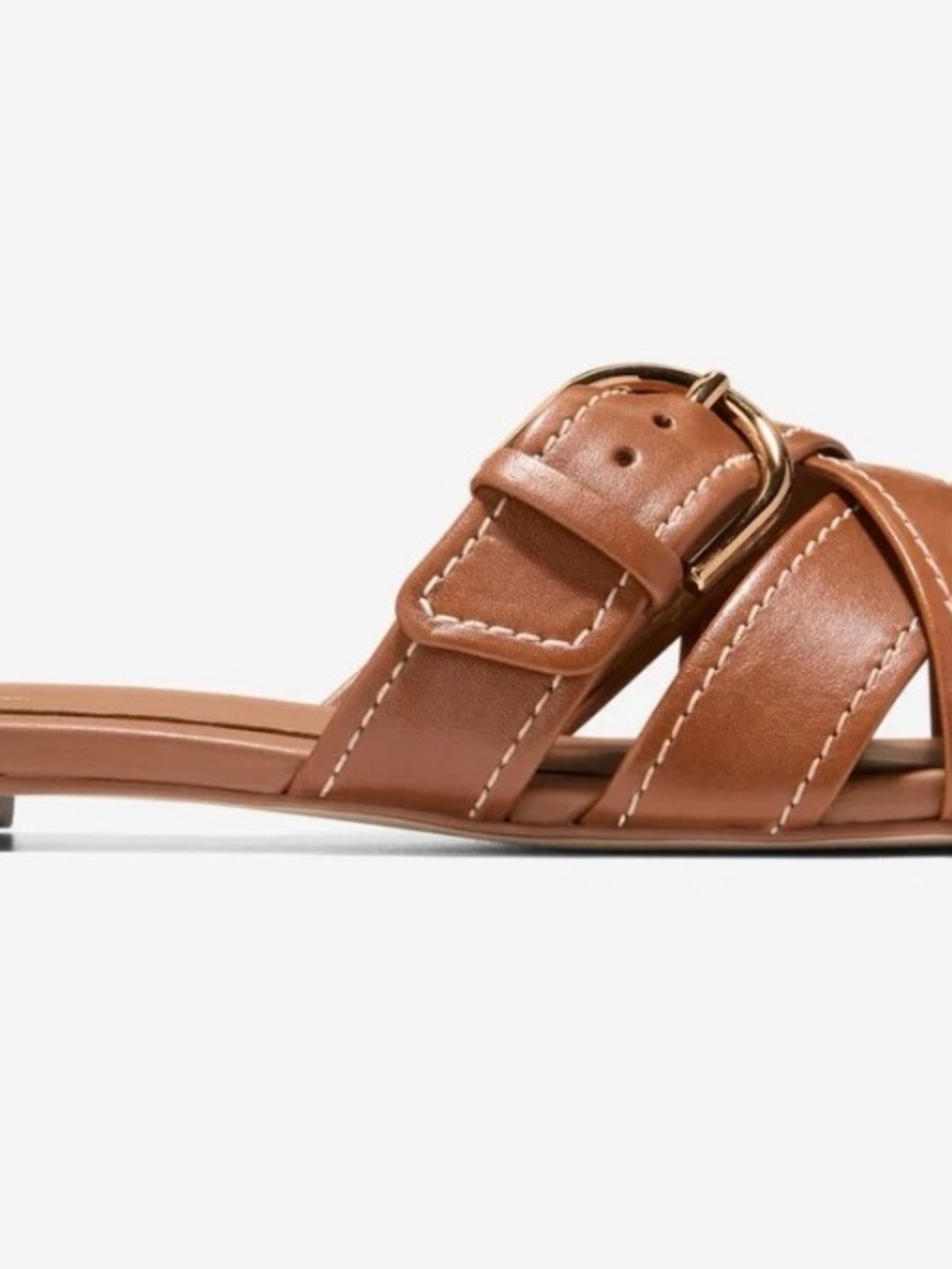 New Cole Haan Velma Leather Buckle Slide sz10 - Picture 3 of 4